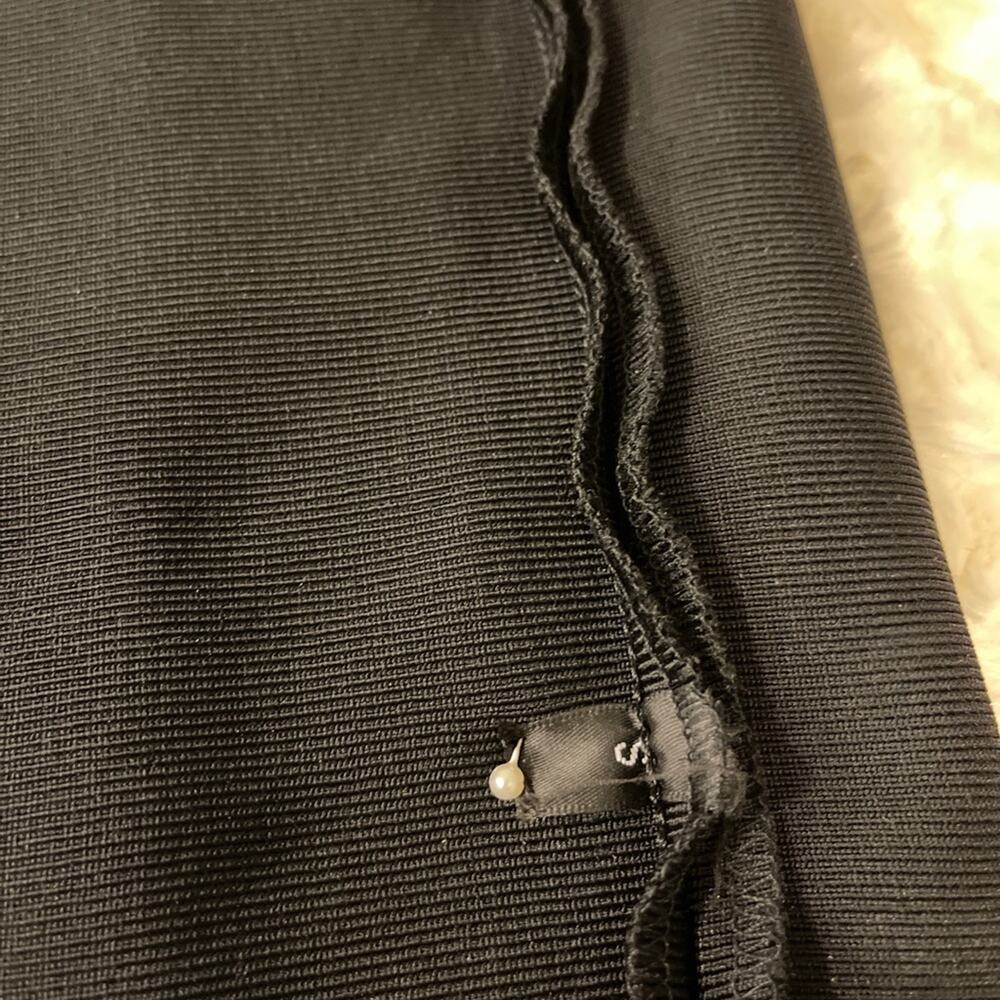 FEMME Los Angeles Black Long Sleeve Bandage Body-con  Cutout Cocktail Dress S - Picture 12 of 12